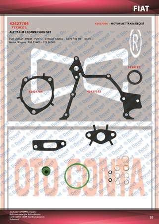 OTOCONTA 42427704 Alt Takim Conta (Viton Keceli) Doblo 1.9d-Jtd  ####